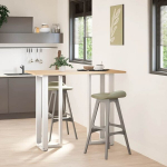 baarilaua jalad T-kujuline, 2 tk, valge 50x35x(110-111)cm teras CFE544208
