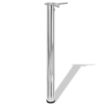 Reguleeritava k&otilde;rgusega lauajalad 4 tk, kroom, 710 mm CFE303437
