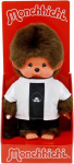 Sekiguchi 253869 Original Monchhichi poiss jalgpallur kaisukaru umbes 20 cm pruun pl&uuml;&uuml;s
