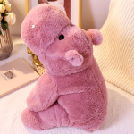Kaalutud topis Hippo - pehme m&auml;nguasi lastele ja t&auml;iskasvanutele - roosa - suurused: 55 cm (2 kg)