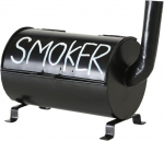 Boltze 1011188 tuhatoos suitsuahjule metallist tormituhatoos 20 x 10 cm kingiidee suitsetajatele must