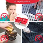 Premium grillhari malmrestile (4 tk) &ndash; pika k&auml;epidemega grillipuhastushari emailitud terasele