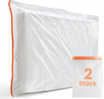 2 madratsikatte komplekt 90 x 200 cm (paksus 30 cm) kaitsekate madratsile laia lukuga, kaitsekate madratsile hoiustamiseks ja teisaldamiseks, korduvkasutatav madratsi hoiukott