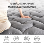 Sonive madratsikaitsmed, hall, pehme kattemadrats 160 x 200 cm, nanotex lisanditega, kattemadrats 30 cm s&uuml;gavate taskutega, paks, hingav, &uuml;li&otilde;pilastele