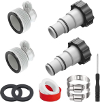 Basseinivooliku adapter, basseinivooliku adapter, basseini adapter 32 kuni 38 mm Intex basseinile, 4 tk