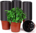 E-know lillepotid 150 t&uuml;kki, 15 cm, plastist lillepott, plastist paljunduspott, &uuml;mmargune, kasvatamiseks ja k&uuml;lvamiseks, sobib suurep&auml;raselt sise- ja v&auml;listingimustes seemnetele, l&auml;bim&otilde;&otilde;t 15 x 12 cm