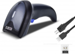 Bluetooth 2d v&ouml;&ouml;tkoodiskanner 3-in-1 (2.4g juhtmevaba ja Bluetooth ja Usb juhtmega) v&ouml;&ouml;tkoodilugeja skannib Qr Pdf417 Datamatrix Maxicode mobiiltelefonidele Android Ios Pc arvutile W8-x