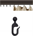 10 tk lehtla k&uuml;lgseina kardina konksud s&auml;&auml;sev&otilde;rkudele, asenduskaitser&otilde;ngad, plastkonksud telgisiinidele veranda, aia, Sahara seikluse jaoks