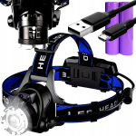 Falcon led veekindel pealamp, v&otilde;imas, 2x aku, zoom