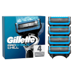 Gillette ProShield Chill habemenoad raseerijatele, 4 varuhabemenoad niiskete raseerijate jaoks meestele 5-kordse teraga, valmistatud Saksamaal