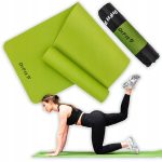 Drfit Tpe treeningmati komplekt &uuml;mbrisega jooga fitness pilates vastupidav roheline