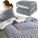 Paks kahepoolne lambavillast pleed 4,2 kg soe talvine kohev tekk 150x200