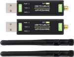 Waveshare usb-to-lora-hf (2 tk), Tcxo kristallostsillaator, usb-lt lora andmeedastusmoodul, p&otilde;hineb sx1262, sobib andmete kogumiseks t&ouml;&ouml;stuses ja p&otilde;llumajanduses