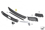 BMW 5 G30 G31 Keskmise &Otilde;huv&otilde;tu Grill Originaal 51118064930