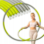 Drfit Klassikaline kokkupandav salendav cardio hula hoop &oslash;100cm hallikasroheline