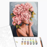 Numbrite j&auml;rgi maalimine Brushme 40x50 cm Pojengi puudutus