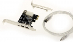 Asmedia Firewire kontrollerkaart, 4 kontaktiga + 2x 6 kontaktiga