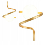 Volta Light Factory seinavalgusti kuldne klaaskuul Led E27