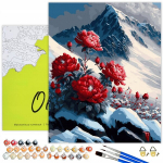 Maalid numbrite j&auml;rgi Raamil Oh Art! Maastik, Lilled lumes 40x50 cm, 40x50 cm