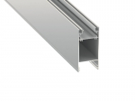 Alumiiniumprofiil DULIO LED ribade jaoks - h&otilde;bedane anodeeritud - 1m