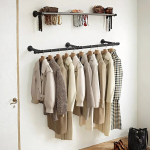 Riidepuu, 30.4 x 170 x 7 cm, Must