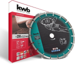 Kwb Cut-fix&reg; Green-line teemantketas, l&auml;bim&otilde;&otilde;t 230 mm, segmenteeritud turbo servaga, pikk kasutusiga, paagutatud ja 22,23 mm avaga