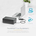 Startech.com Thunderbolt 3 kuni Thunderbolt adapter, Thunderbolt 3 Usb-c kuni Thunderbolt adapter