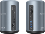 Phixero Thunderbolt 3 dokk, 16-in-1 Usb C dokkimisjaam, Dual 4k@60hz/ Single 8k Thunderbolt 3/ Dp port, 10gbps Usb-c, 5gbps Usb-a, Gigabit Ethernet, Sd/tf, Audio, S/pdif, Macbook Mac & Windows jaoks