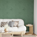 Varypaper roosidega tapeet isekleepuv vintage adhesive film green matt 40 cm x 200 cm fototapeet lilledega m&ouml;&ouml;blikile isekleepuv mustriline tapeet elutoa muster magamistoa garderoob
