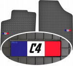 Citroen C4 2011-2017 Max-dywanik kummimatid esi + embleem