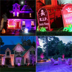 Rgb led aiavalgustus, vooluv&otilde;rgust, 17 m, 12 v madalpinge aiavalgusti adapteriga, ip67 veekindel, sobib aeda, hoovi, puudele, halloweeniks, j&otilde;uludeks (rgb v&auml;rvid, 4 tk)