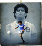 Kustom Art pildiseeria Great Sportmeister Diego Armando Maradona tr&uuml;kk puidule 23 x 23 cm