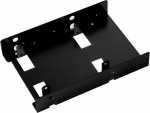 Silverstone Sst-sdp08b kinnitusraam 3.5 tolli koos kronsteiniga 2x 2.5 tolli Ssd/hdd, must