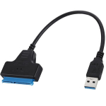 Leloco usb 3.0&ndash;sata adapter, sata usb adapter, sata&ndash;usb kaabel 5 gbps &uuml;lekandekiirusega, sobib 2,5-tollisele ssd hdd k&otilde;vakettale, &uuml;hildub windowsi, chromeos-i, macos-iga jne.
