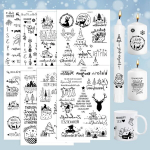 Tina h&otilde;&otilde;rdumisega kleebised, j&otilde;ulukomplekt, 8 tk, k&uuml;&uuml;nalde t&auml;toveeringud, j&otilde;uluteemaline A5 h&otilde;&otilde;rdumisega fooliumkleebis, tempel, j&otilde;uluk&uuml;&uuml;nalde t&auml;toveeringud m&ouml;&ouml;blile, akendele, klaasidele, puidule, scrapbooking'ule, isetegemise kaunistused