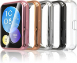 Simpeak 5 kaitse&uuml;mbrise komplekt, &uuml;hildub Huawei Watch Fit 2-ga, Tpu &uuml;mbrise kaitsekile, kerged pehmed &uuml;mbrise tarvikud, &uuml;li&otilde;huke kriimustuskindel kaitse&uuml;mbris
