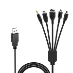 Yourkay Ni-ntendo ds laadimiskaabel, 5-in-1 Usb laadimiskaabel, 1.2 m, multifunktsionaalne andmeedastuskaabel, &uuml;hildub N-intendo 3ds/ndsl/sp/wiiu/psp-ga