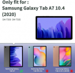 Tuolisg &uuml;mbris samsung galaxy tab a7 10.4 2022/2020 sm-t500 t505 t507 jaoks, premium pu nahast mitme nurga all folio kaitse&uuml;mbris dokumentide taskutega galaxy tab a7 10.4 tollisele tahvelarvutile &ndash; sinine