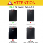 Fintie &uuml;mbris samsung galaxy tab a 9.7 tolli t550n / t555n tahvelarvutile - &uuml;li&otilde;huke, kerge statiiv, slimshell kaitse&uuml;mbris automaatse une/&auml;rkveloleku funktsiooniga, galaxy