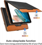 &Uuml;mbris samsung galaxy tab a8 2021/2022 10.5 tolli (sm-x200/sm-x205) jaoks, pu nahast kaitse&uuml;mbris tasku ja pliiatsi hoidjaga, automaatse une/&auml;rkveloleku funktsiooniga nutikas kate koos statiivi funktsiooniga - must