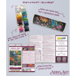 Peahelmeste tikkimiskomplekt Abris Art. Suve Varjundid 26x39 cm AAB-947