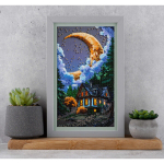 Peahelmeste tikkimiskomplekt Abris Art. Vaikne &Ouml;&ouml; 17x30 cm AAB-948