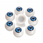 Plastikust silmad m&auml;nguasjadele 20x10mm 8tk