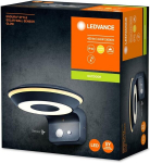 Ledvance endura style solar seinalamp, glow, kaks eraldi juhitavat valgusringi, soe valge valgus (3000 k), integreeritud andur, saab kasutada ilma vooluta, kaitseklass ip44, tumehall