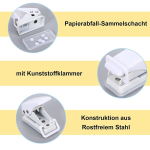 Taskuauguraud, v&auml;ike aukuraud kaustadele, lennuauguraud kontorisse, valge, kooli- ja isetegemisprojektide jaoks, mini-auguraud fotoalbumitele, suveniiridele ja j&auml;rjehoidjatele, taskuauguraud koolile