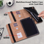 Glandotu &uuml;mbris Samsung Galaxy Tab A9 Sm-x115 jaoks, folio klapp nahast kaitse&uuml;mbris Galaxy Tab A9 2023, pliiatsi hoidiku statiivi rahakoti &uuml;mbris Samsung Tab A9 tahvelarvuti &uuml;mbrisele - Diamond Butterfly