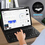Klaviatuuriga &uuml;mbris ipad 10th generation 10.9 inch 2022 jaoks, magnetiline eemaldatav klaviatuuri &uuml;mbris ipad a16 11th generation 11 inch 2025 jaoks - saksa klaviatuuripaigutus