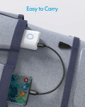 Cleefun usb c kuni usb c l&uuml;hike kaabel 30 cm 2 tk, 60 w pd usb c laadimiskaabel, kiirlaadimine iphone 16/16 pro/16 plus/15/15 plus/15 pro, galaxy s24 s23 s22, ipad pro/air 5/4 jne jaoks
