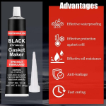 Delaihuil mootori hermeetik, must, v&auml;ljalaske hermeetik, mootori hermeetik, k&otilde;rge temperatuuriga silikoonist mootori hermeetik, kuumakindel liim, auto hermeetik, 85 g k&otilde;rge temperatuuriga silikoon kuni +343 &deg;c