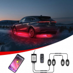 Obest auto p&otilde;hjavalgustus, Rgb Led kivivalgustuse komplekt, 12 V Led p&otilde;hjaneoonvalgustus, Rgb &scaron;assii valgustus, isetehtud komplekt veekindlaks p&otilde;hjavalgustuseks